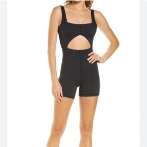 Weworewhat black cutout one piece (small)